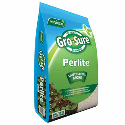 Gro-Sure Perlite 2-5mm Lightweight Volcanic Compost Additive, Peat-Free ...