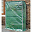 Gro-Zone Max Greenhouse with Steel Frame, PE Cover & 4 Shelves - Germinate Seeds, Propagate & Grow Plants - H170 x W120 x D50cm