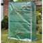 Gro-Zone Max Greenhouse with Steel Frame, PE Cover & 4 Shelves - Germinate Seeds, Propagate & Grow Plants - H170 x W120 x D50cm