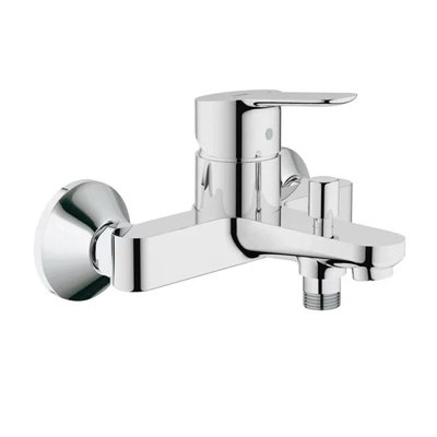 Grohe 23334 BauEdge Single Lever Mono Bath Shower Mixer Tap 1/2 Inch Wall Mount Price Comparisons | Compare The Build