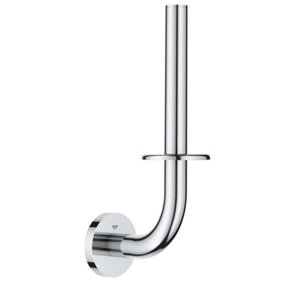 Grohe 40385 Essentials Chrome Spare Toilet Roll Holder Wall Mount