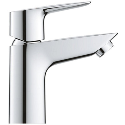 Grohe BauEdge S-Size Low-Pressure Basin Mixer Tap, Chrome - 23972001