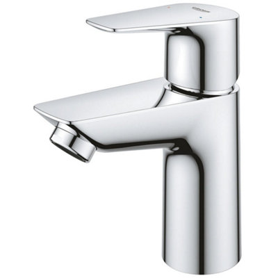 Grohe BauEdge S-Size Low-Pressure Basin Mixer Tap, Chrome - 23972001