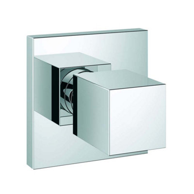 Grohe Eurocube Shower Single Handle Concealed Stop Valve Trim Metal Chrome