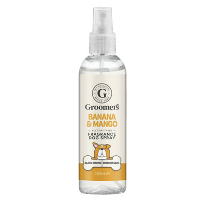 Groomers Deodorising & Conditioning Dog Fragrance Spray  250ml - Banana & Mango