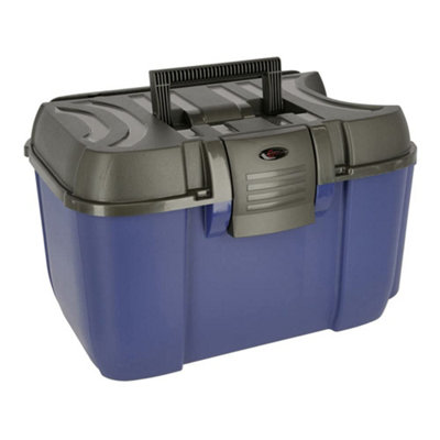 Grooming Box Jumbo blue/black with Removable Insert