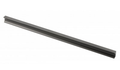 Groove Furniture Handle Cabinet Kitchen Wardrobe Door Pull Modern Home Long 190mm length with 160mm hole center Black Mat