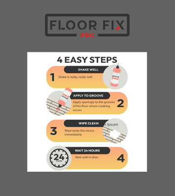 Groove Gasket From Floor-Fix Pro - 6 Room Pack Creaky Floor Repair Only purchase after testing with Squeaky Floor Treatment