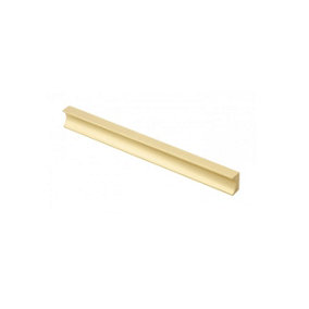 GROOVE - handle - total length 190mm - light brushed gold