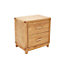 Grotti 2 Drawer Waxed Bedside Table