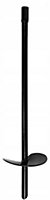 GROUND SCREW Helix Heavy Duty ANCHOR Playhouse Trampoline 600/800mm M12 BLACK Size: 60 x 600mm