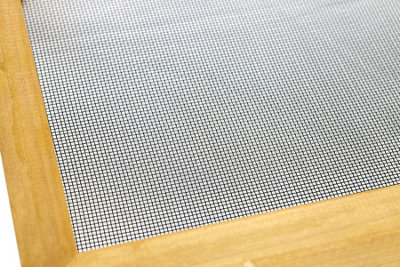 Ground Wooden Wild Bird Feeder Mesh Table Tray Micro Mesh Feeding - 5