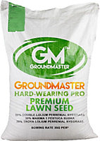 GroundMaster 1kg Hard Wearing Tough Garden Premium Back Lawn Grass Seed Various Sizes