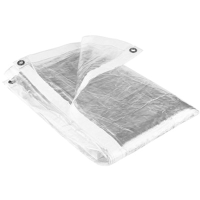 GroundMaster 310gsm Glass Clear Tarpaulin (2m x 4.6m)