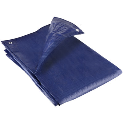 GroundMaster 80gsm Economy Blue Tarpaulin (1.8m x 2.4m)