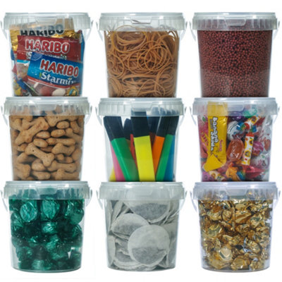GroundMaster Plastic Storage Tubs 1L (100 Tubs)
