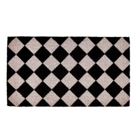 Groundsman Chequer Board Doormat Black/White (One Size)