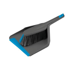 Groundsman Deluxe Dustpan And Brush Grey/Blue (One Size)