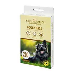 Groundsman Doggy Plastic Bags (Pack Of 200) Black (One Size)