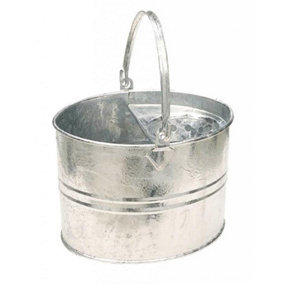 Groundsman Galvanised Mop Bucket Silver (7.5L)
