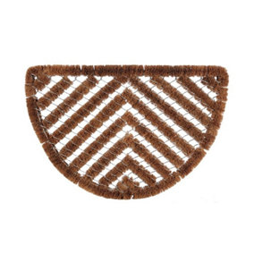 Groundsman Half Round Scraper Mat Brown (One Size)