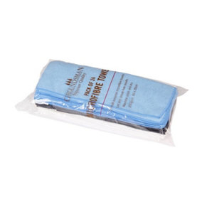 Groundsman Microfibre Towels (Pack of 24) Blue (One Size)