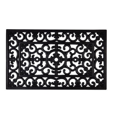 Groundsman Rectangular Entrance Doormat Black (One Size)