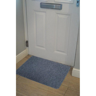 Groundsman Ribbed Door Mat Blue (One Size)