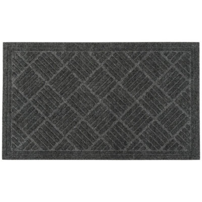 Groundsman Utility Recycled Hardwearing Door Mat Grey (45cm x 75cm ...