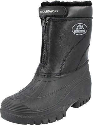 Stivali Invernali Groundwork Muckers Da Donna – Zip, Caldi, Per Neve E Scuderia – Taglie 37-41 (UK 4-8)