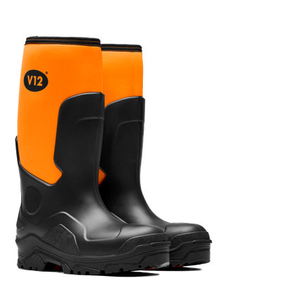 Groundworker Blk/Org S5 CI HRO SRC Welly Size 10