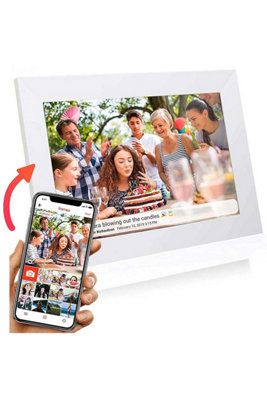 Grouptronics Gallery-10 White WiFi Digital Photo Frame - 10 Inch ...