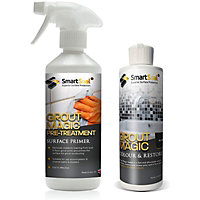Grout Restorer, Grout Magic, Smartseal, (White), Grout Sealer + Pre-Treatment, Superior to Grout Paint & Grout Pen - 15Yr Life