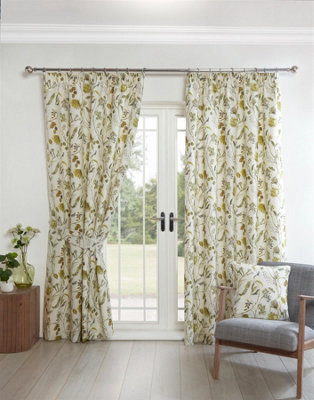 Grove Pencil Pleat Curtains Curtain Pair