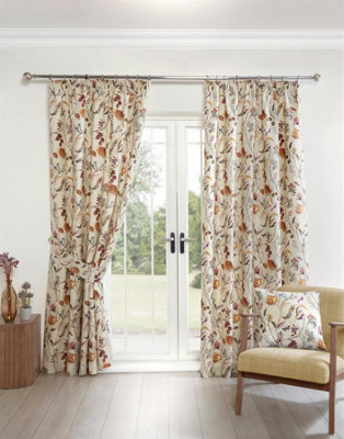 Grove Pencil Pleat Curtains Curtain Pair