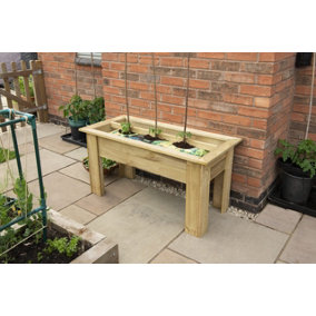 Grow Bag Wooden Tray Container  1m - Grow Your Own