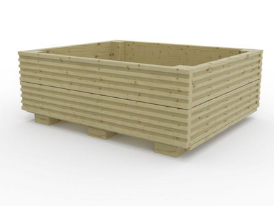 GrowCrate wooden economic planters, 500x500x278