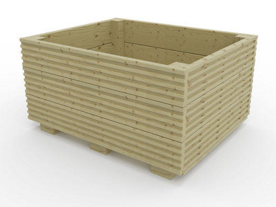 GrowCrate wooden economic planters, 500x500x398