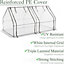 Growhouse Tunnel Greenhouse Large Garden Polytunnel Grow House - 2 Section