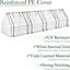 Growhouse Tunnel Greenhouse Large Garden Polytunnel Grow House - 4 Section