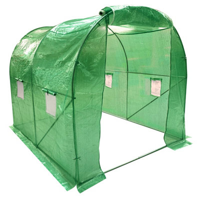 Growhouse Wolf Walk-In Garden Polytunnel 2.5m x 2m Green