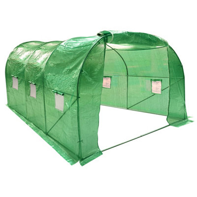 Growhouse Wolf Walk-In Garden Polytunnel 3m x 3m Green