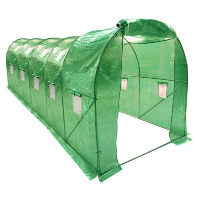 Growhouse Wolf Walk-In Garden Polytunnel 5m x 2m Green