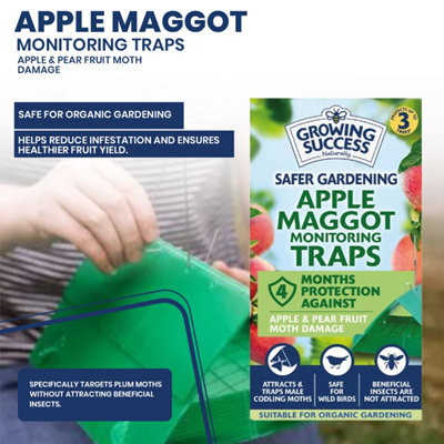 Growing Success Apple Maggot Monitoring Trap for Fruit Trees Non Toxic ...