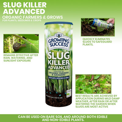 Growing Success Slug Killer Advanced 500g Plus 15 Percent Extra Ferric ...