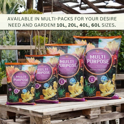 Growmoor Compost 60L Multi Purpose Compost for Indoor and Outdoor ...