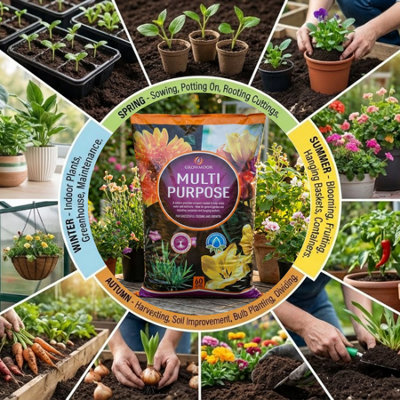 Growmoor Compost 60L Multi Purpose Compost for Indoor and Outdoor ...