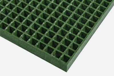 GRP Grating Anti-Slip 1985 x 996 x 25mm Sq Grip Top - Green