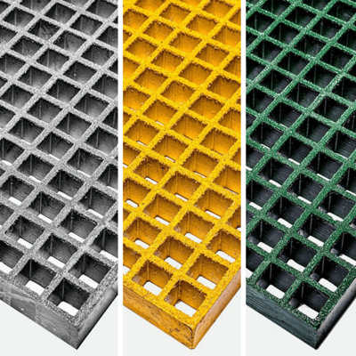 GRP Open Mesh Grating Panels Anti-Slip & Corrosion-Resistant for ...