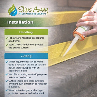 GRP Stair Nosings Heavy-Duty Anti-Slip Safety Tread - Non-Slip Step ...